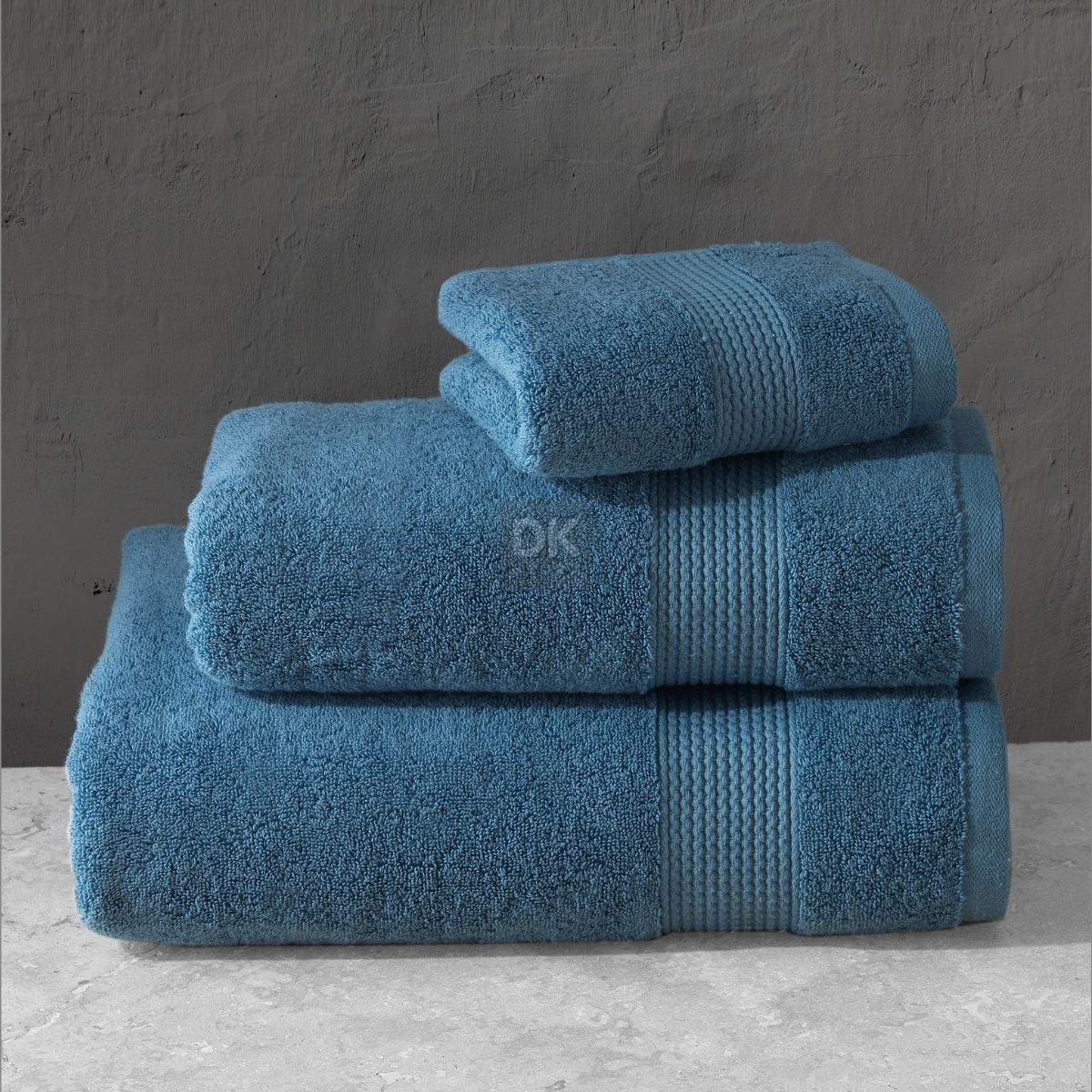 Sicilia 5'li Havlu Bornoz Set Mavi L/XL