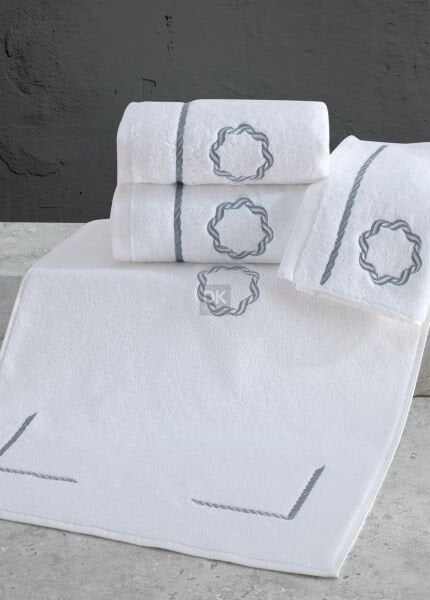 Lombardia 5'li Havlu Bornoz Set S/M