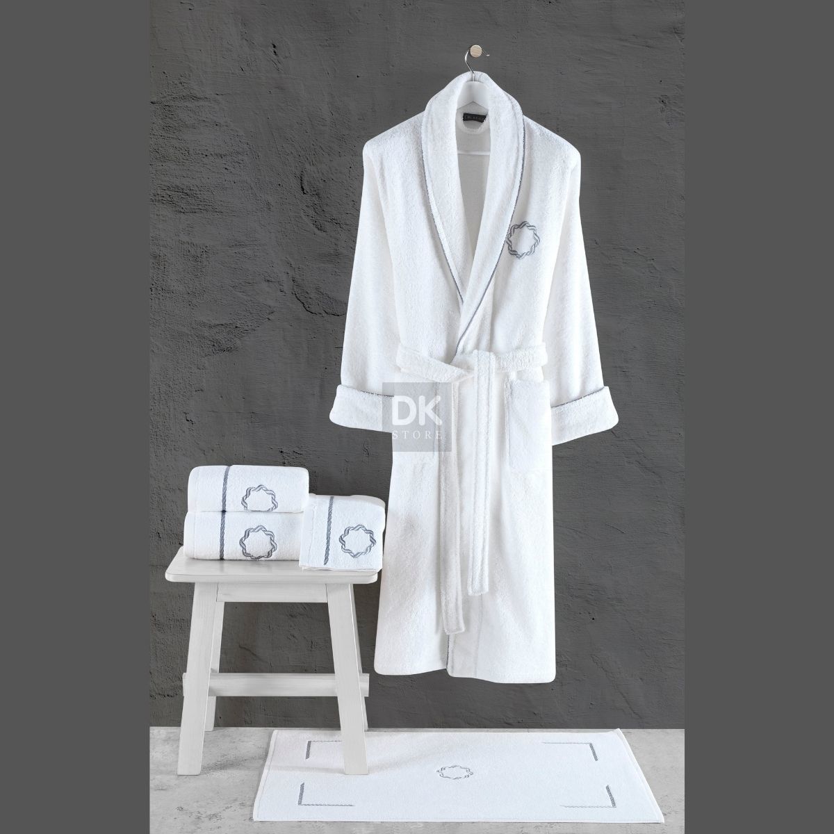 Lombardia 5'li Havlu Bornoz Set L/XL